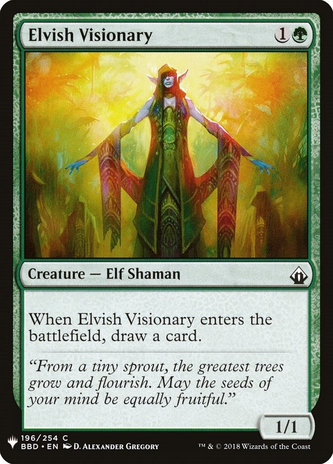 Image for Elvish Visionary (The List Reprints) (196) - Magic: The Gathering