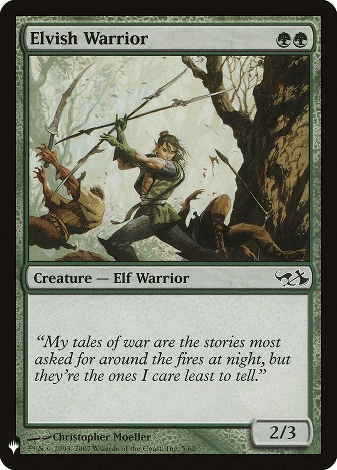 Image for Elvish Warrior (The List Reprints) (5) - Magic: The Gathering