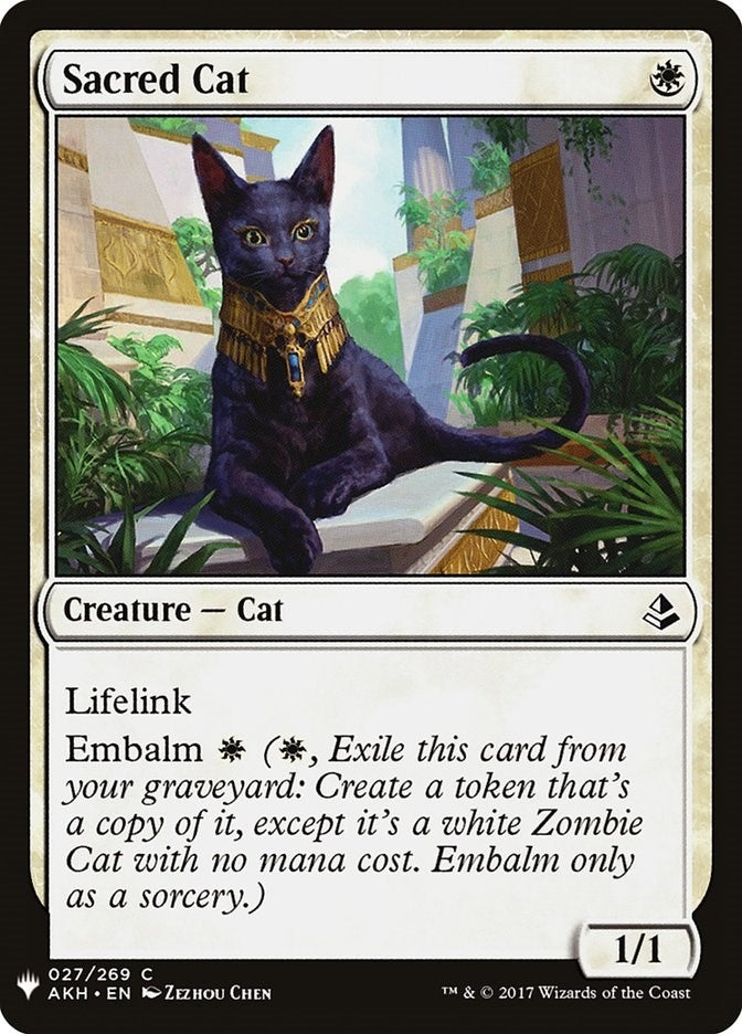 Image for Sacred Cat (The List Reprints) (27) - Magic: The Gathering