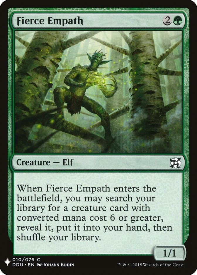 Image for Fierce Empath (The List Reprints) (10) - Magic: The Gathering