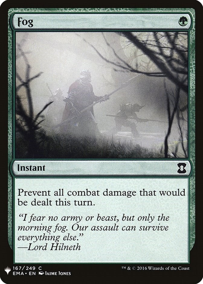 Image for Fog (The List Reprints) (167) - Magic: The Gathering