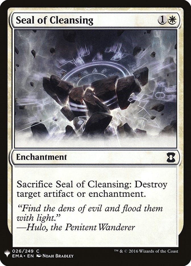 Image for Seal of Cleansing (The List Reprints) (26) - Magic: The Gathering