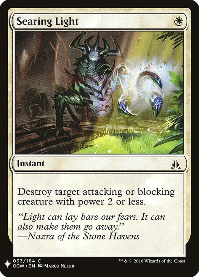 Image for Searing Light (The List Reprints) (33) - Magic: The Gathering