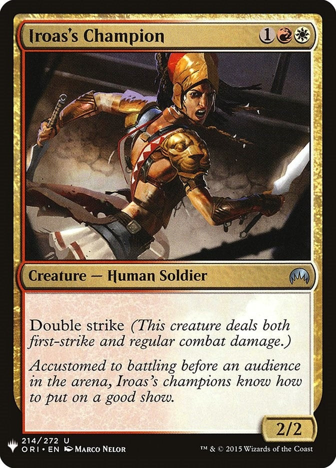 Image for Iroas's Champion (The List Reprints) (214) - Magic: The Gathering