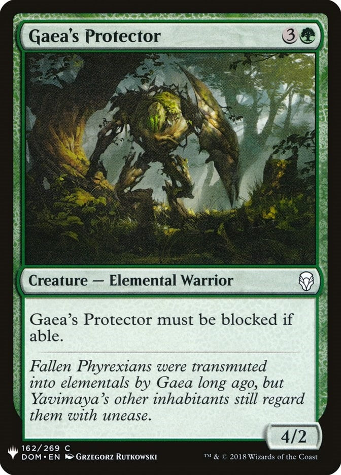 Image for Gaea's Protector (The List Reprints) (162) - Magic: The Gathering