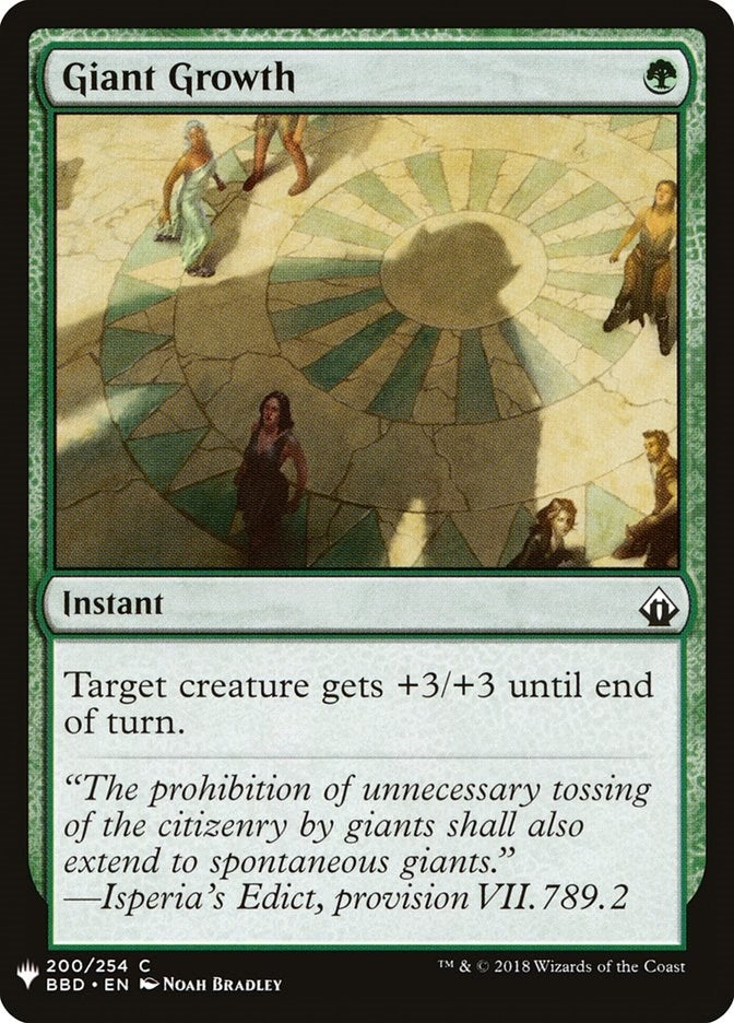 Image for Giant Growth (The List Reprints) (200) - Magic: The Gathering