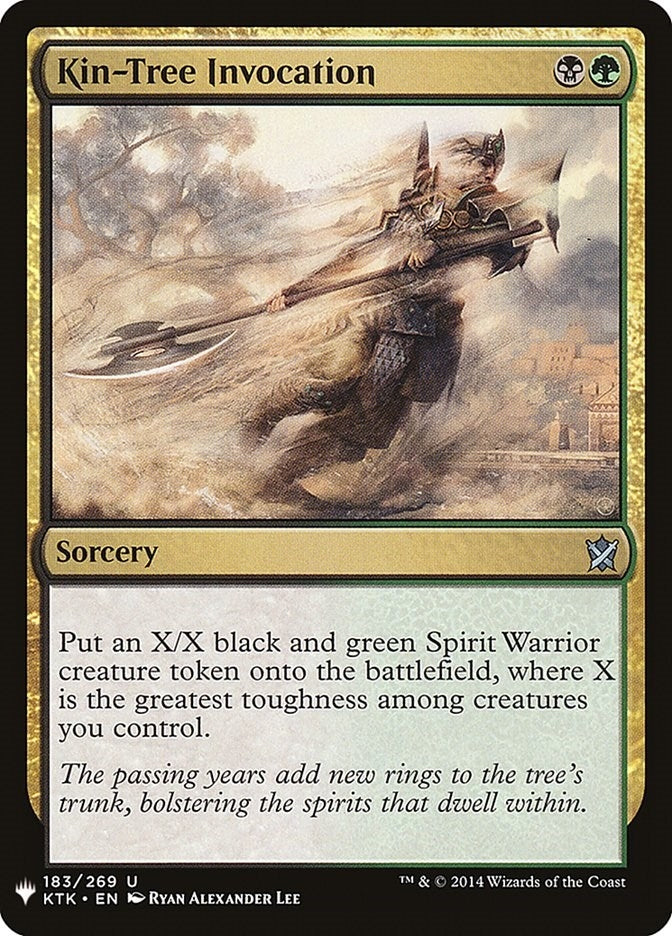 Image for Kin-Tree Invocation (The List Reprints) (183) - Magic: The Gathering