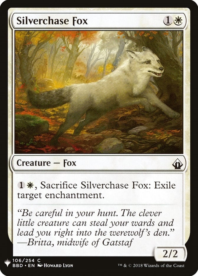 Image for Silverchase Fox (The List Reprints) (106) - Magic: The Gathering