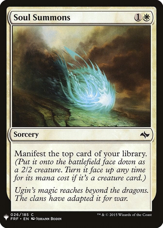 Image for Soul Summons (The List Reprints) (26) - Magic: The Gathering