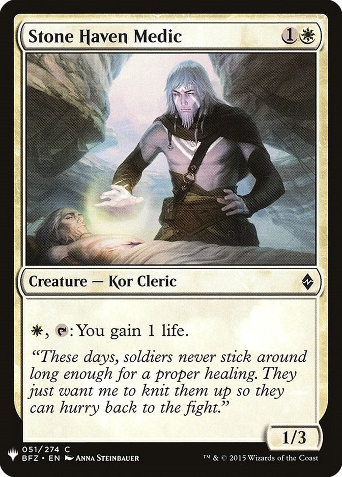 Image for Stone Haven Medic (The List Reprints) (51) - Magic: The Gathering