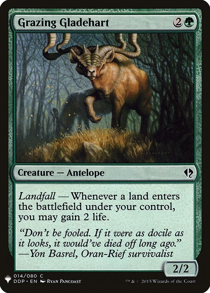 Image for Grazing Gladehart (The List Reprints) (14) - Magic: The Gathering