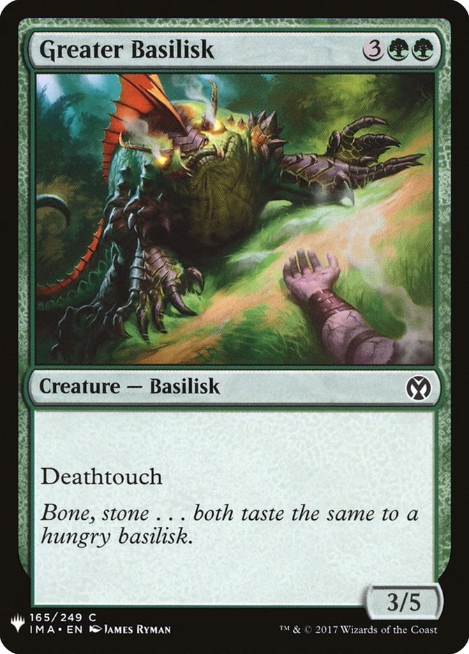 Image for Greater Basilisk (The List Reprints) (165) - Magic: The Gathering