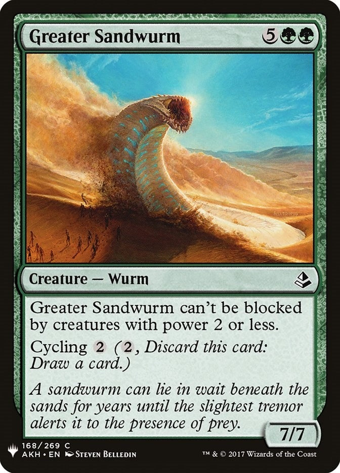 Image for Greater Sandwurm (The List Reprints) (168) - Magic: The Gathering