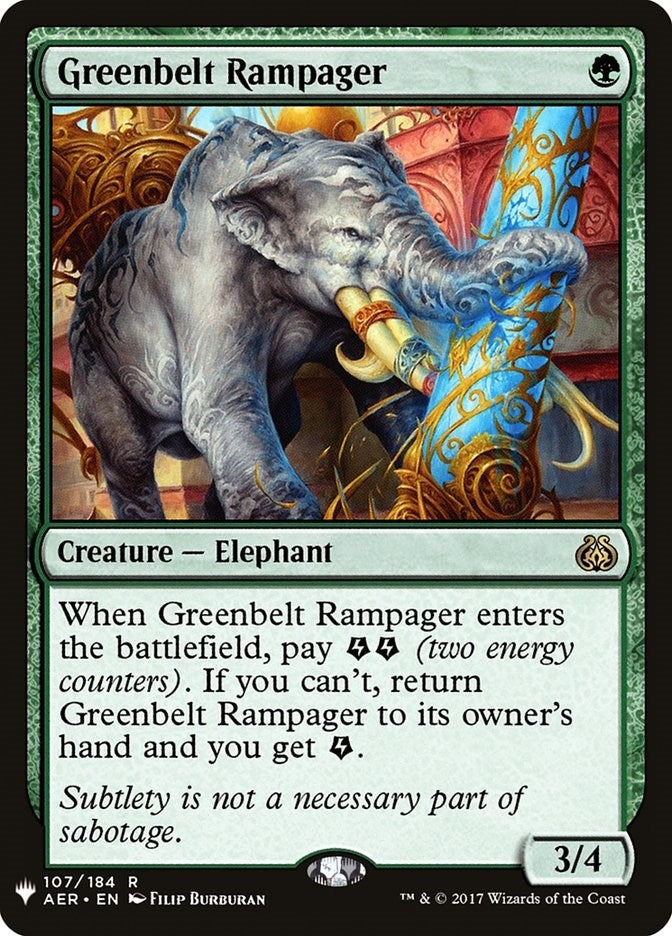 Image for Greenbelt Rampager (The List Reprints) (107/184) - Magic: The Gathering