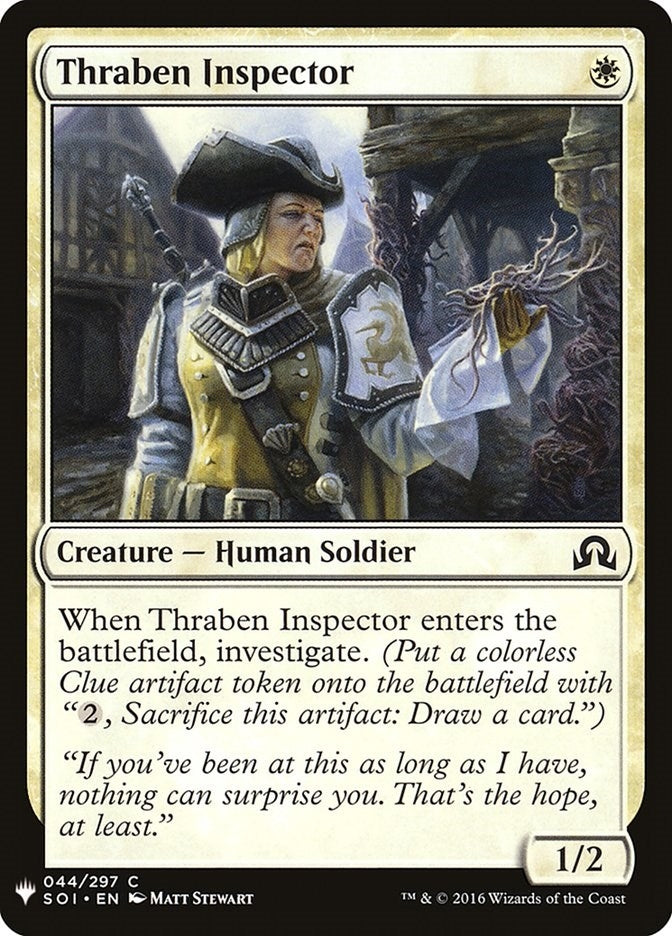 Image for Thraben Inspector (The List Reprints) (44) - Magic: The Gathering