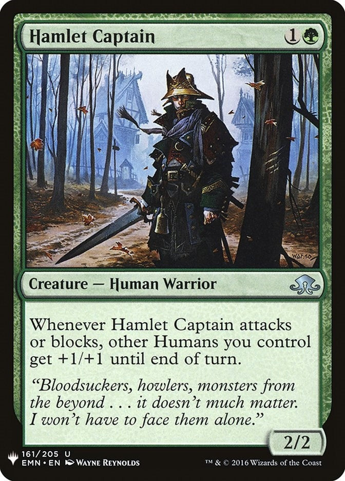 Image for Hamlet Captain (The List Reprints) (161) - Magic: The Gathering