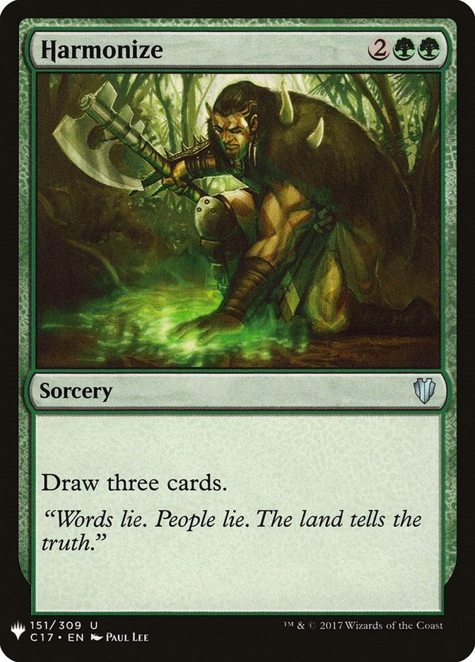 Image for Harmonize (C17) (The List Reprints) (151) - Magic: The Gathering