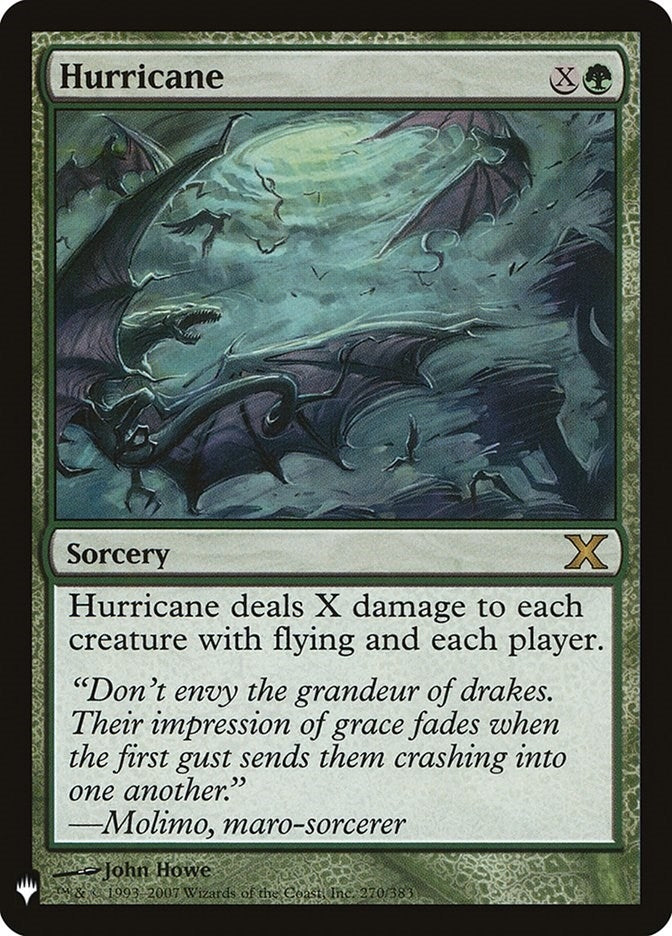 Image for Hurricane (The List Reprints) (270/383) - Magic: The Gathering