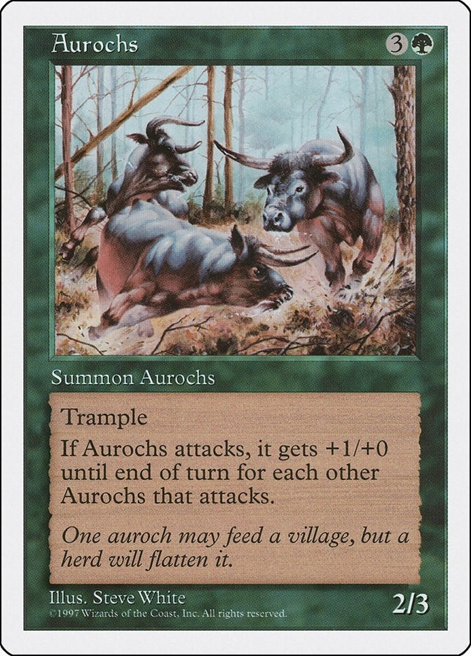 Image for Aurochs (Fifth Edition) - Magic: The Gathering