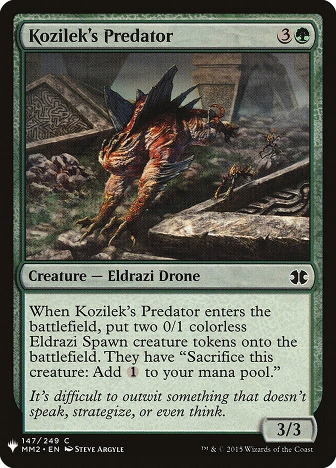 Image for Kozilek's Predator (The List Reprints) (147) - Magic: The Gathering