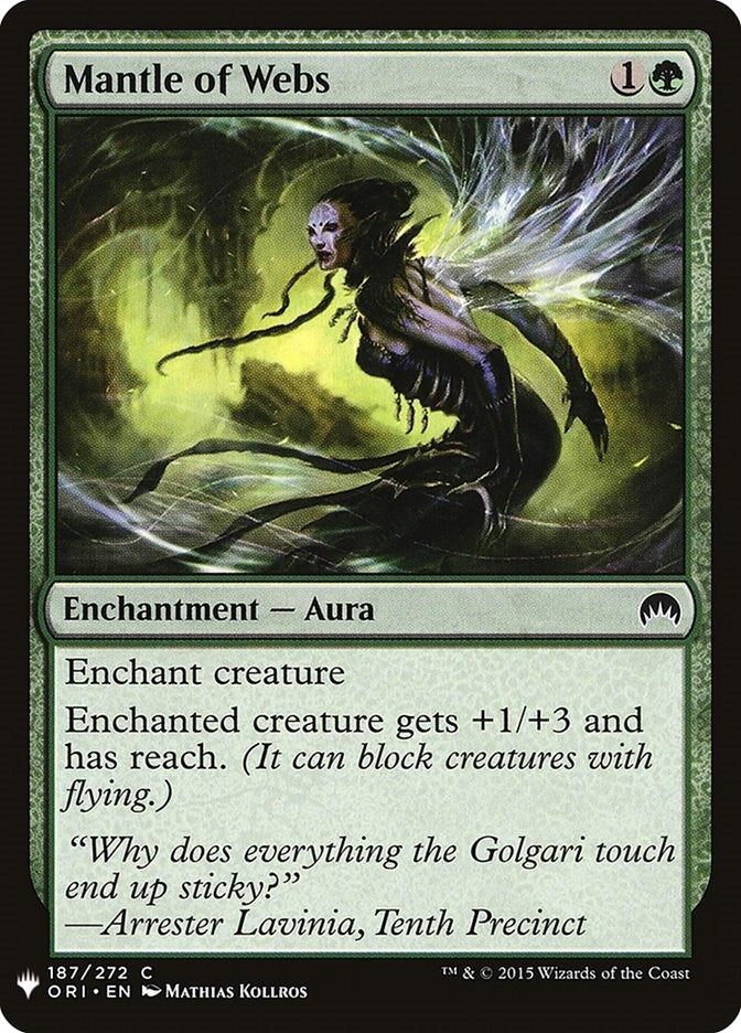 Image for Mantle of Webs (The List Reprints) (187) - Magic: The Gathering
