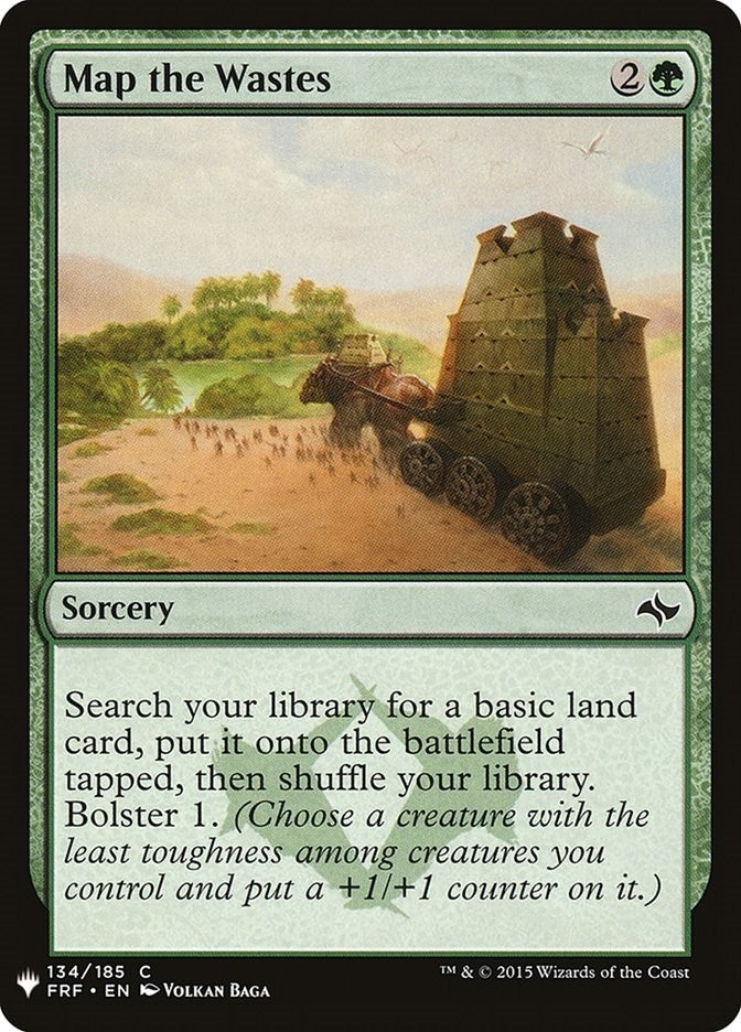 Image for Map the Wastes (The List Reprints) (134) - Magic: The Gathering