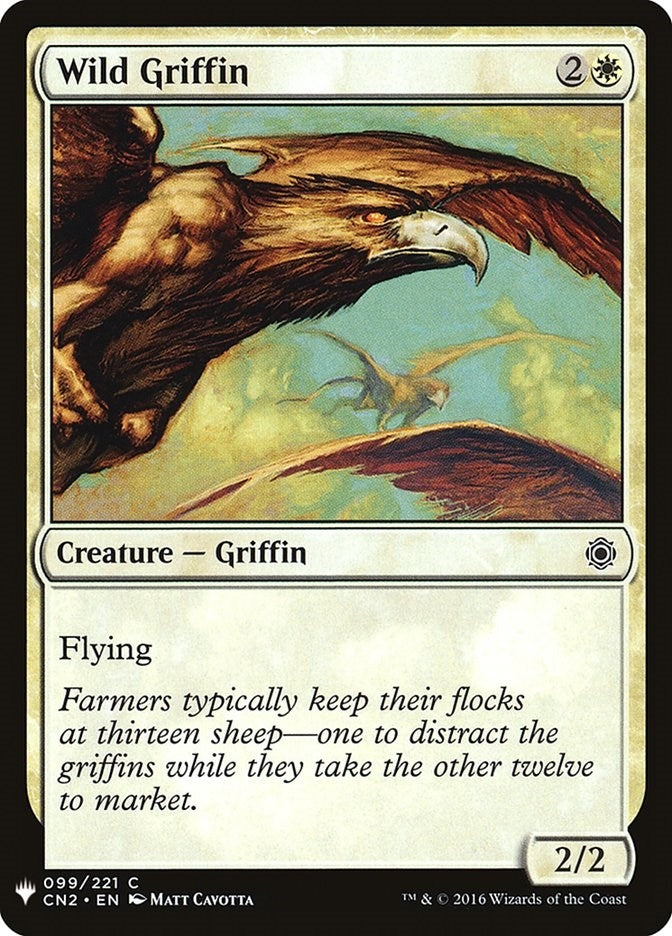 Image for Wild Griffin (The List Reprints) (99) - Magic: The Gathering