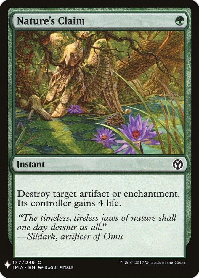 Image for Nature's Claim (The List Reprints) (177) - Magic: The Gathering