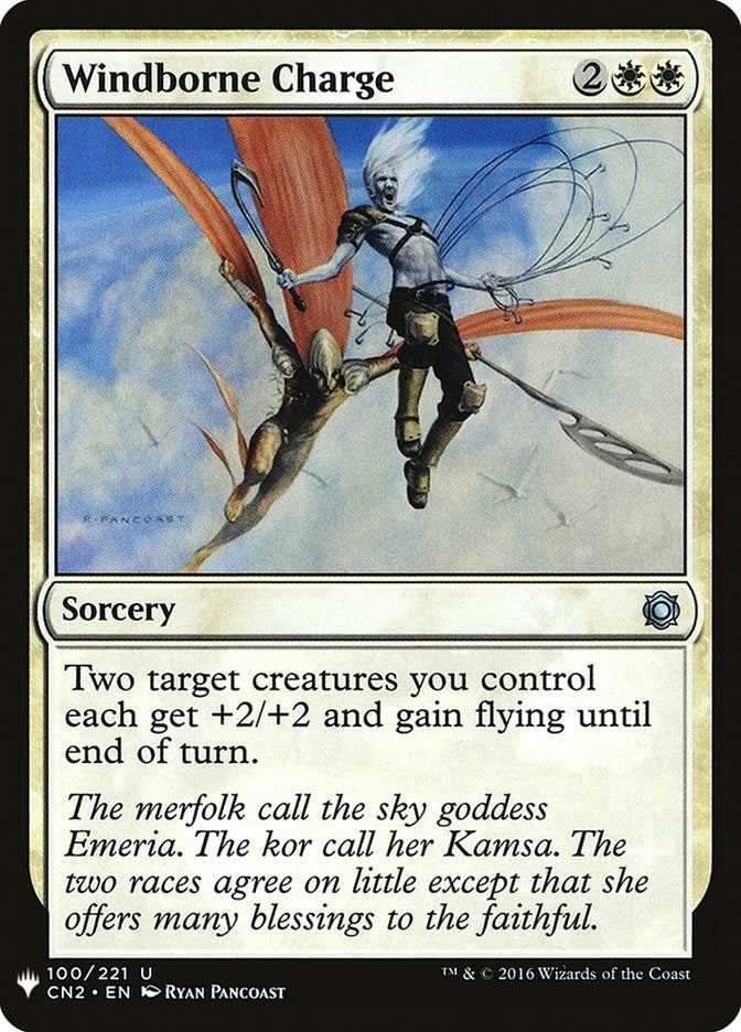 Image for Windborne Charge (The List Reprints) (100) - Magic: The Gathering