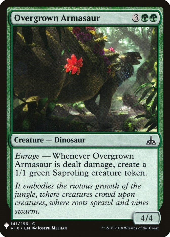 Image for Overgrown Armasaur (The List Reprints) (141) - Magic: The Gathering