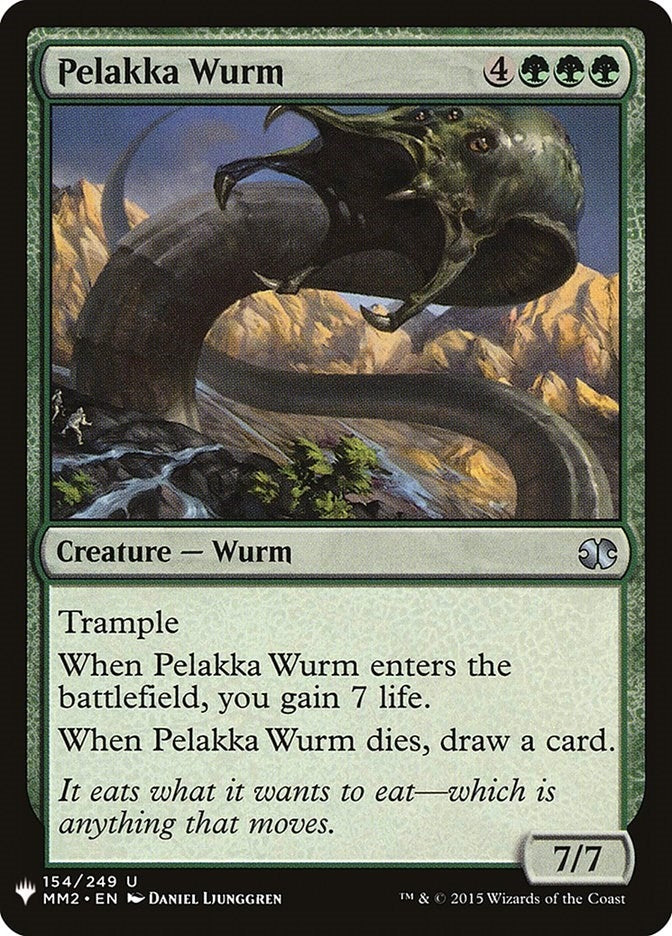 Image for Pelakka Wurm (The List Reprints) (154) - Magic: The Gathering