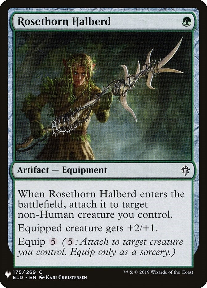 Image for Rosethorn Halberd (The List Reprints) (175) - Magic: The Gathering