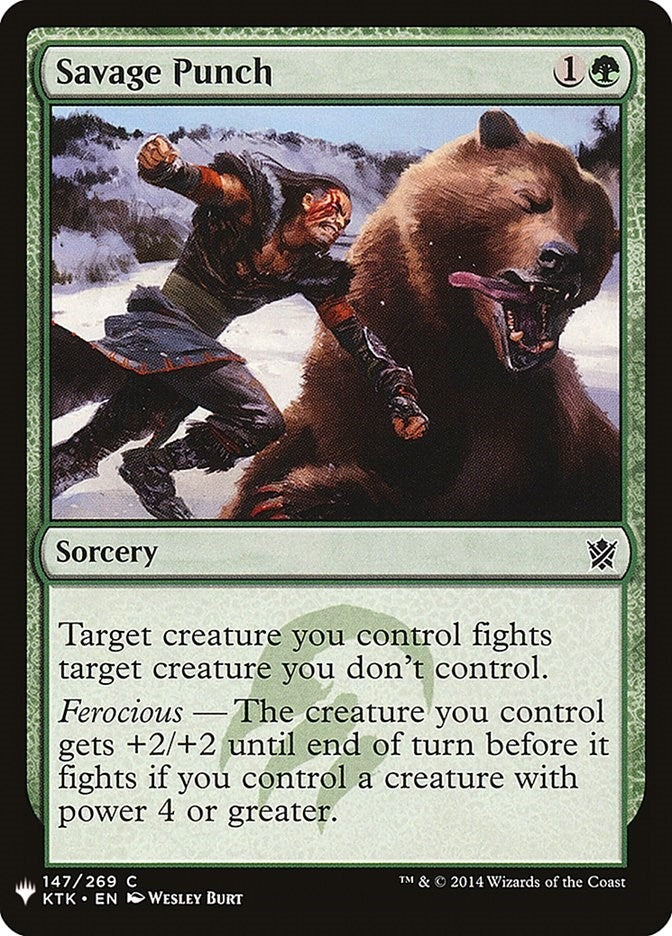 Image for Savage Punch (The List Reprints) (147) - Magic: The Gathering