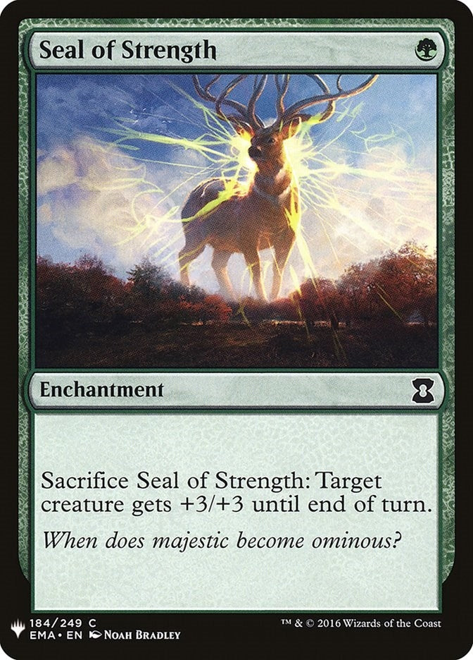 Image for Seal of Strength (The List Reprints) (184) - Magic: The Gathering