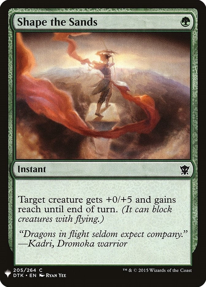 Image for Shape the Sands (The List Reprints) (205) - Magic: The Gathering