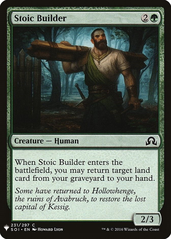 Image for Stoic Builder (The List Reprints) (231) - Magic: The Gathering