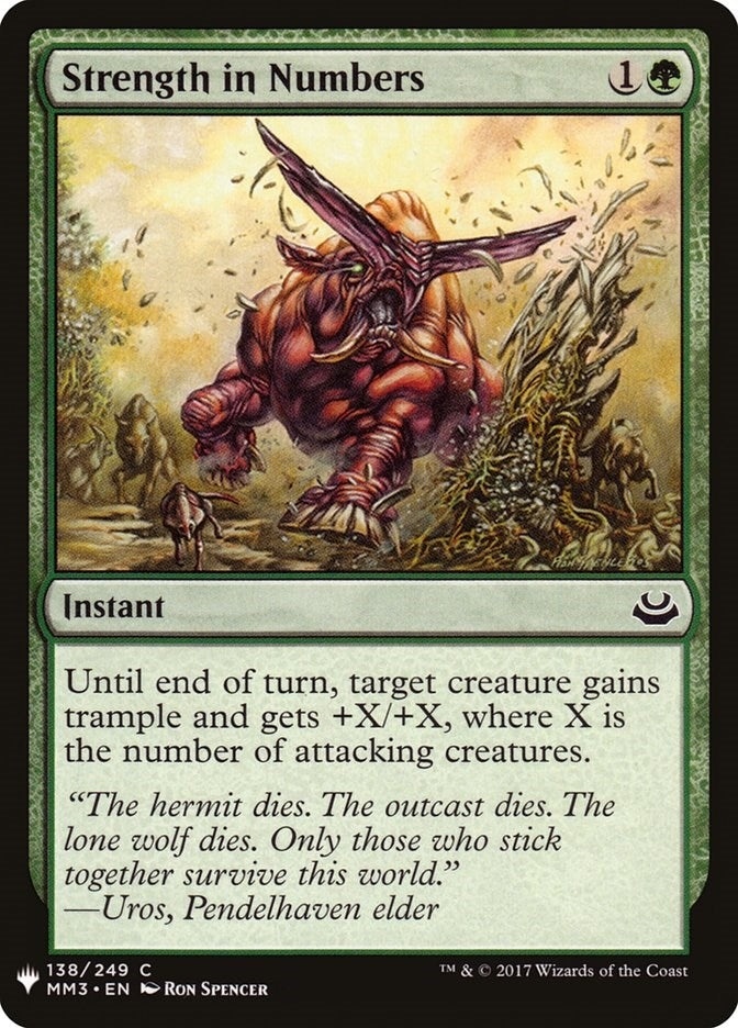 Image for Strength in Numbers (The List Reprints) (138) - Magic: The Gathering