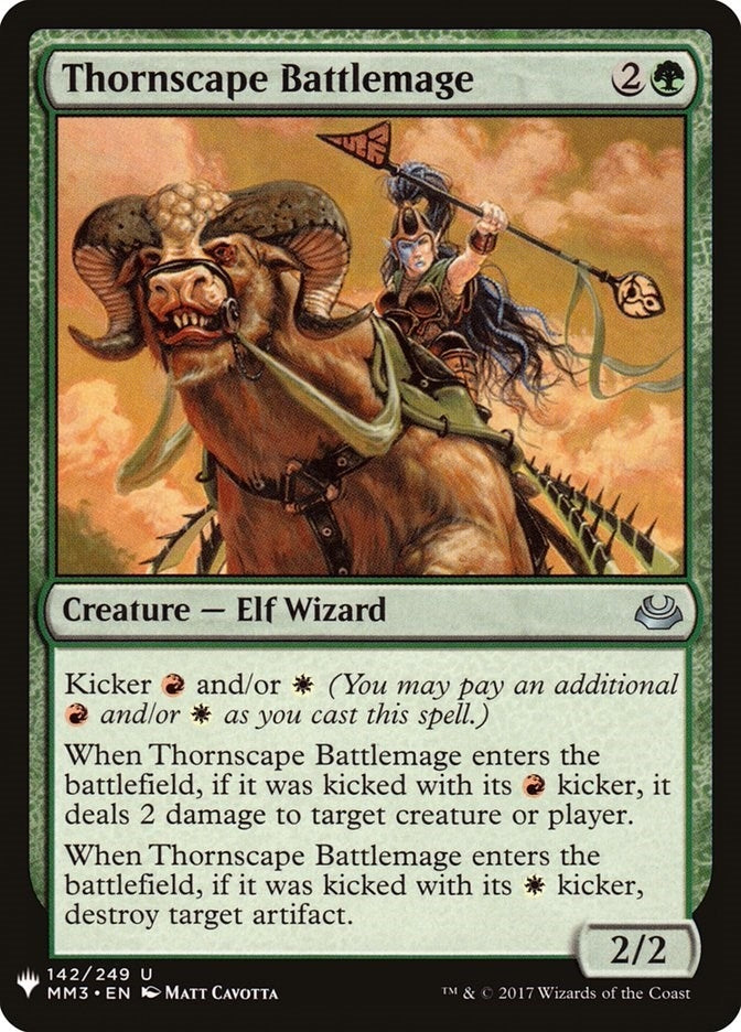 Image for Thornscape Battlemage (The List Reprints) (142) - Magic: The Gathering