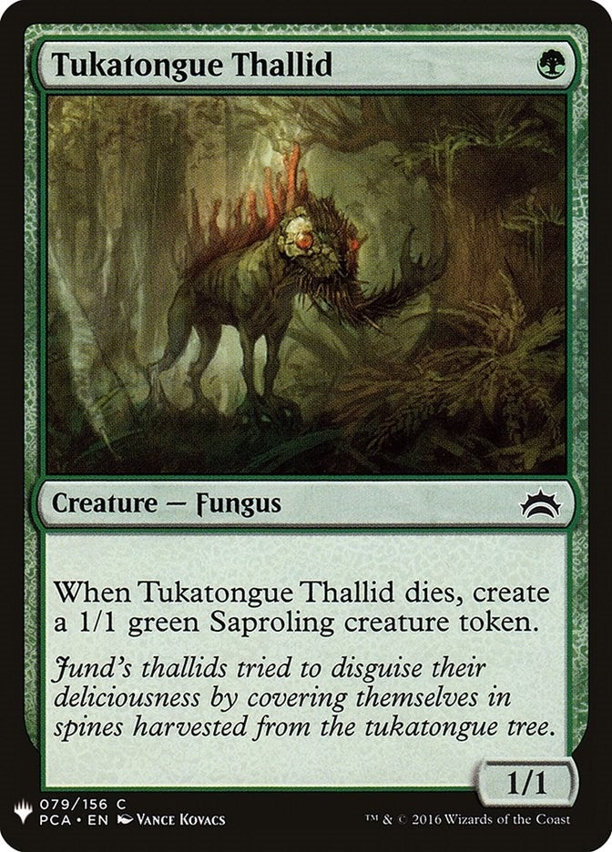 Image for Tukatongue Thallid (The List Reprints) (79) - Magic: The Gathering