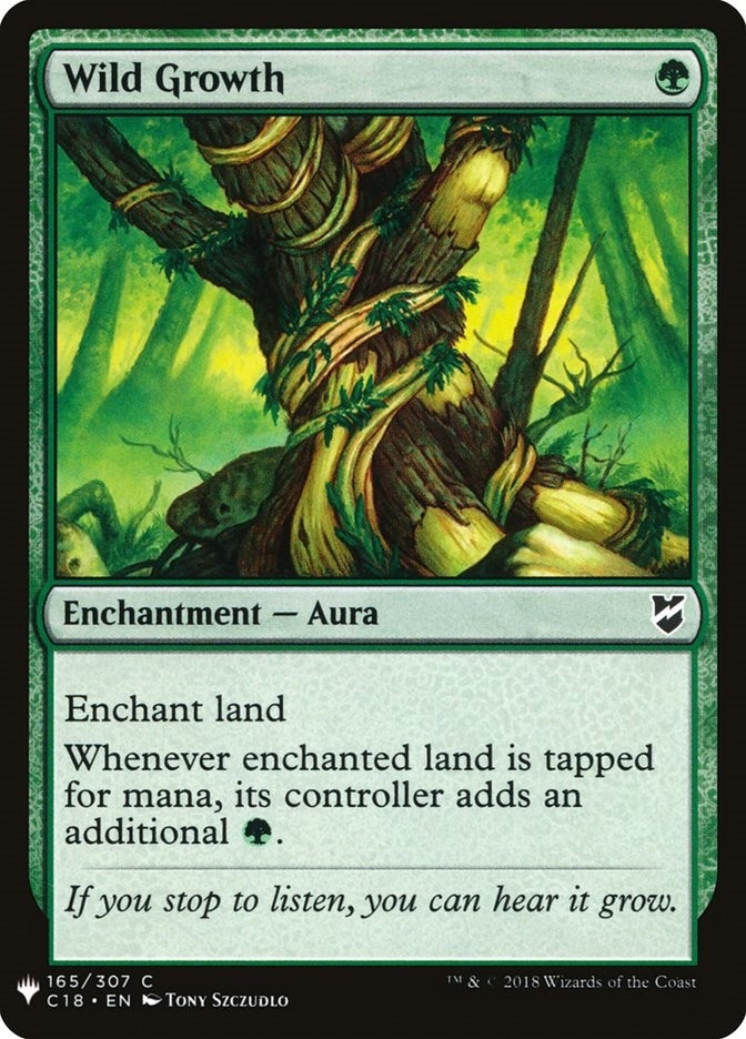 Image for Wild Growth (The List Reprints) (165) - Magic: The Gathering