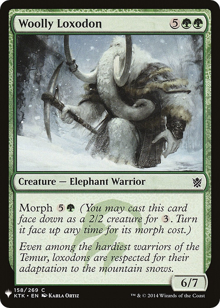 Image for Woolly Loxodon (The List Reprints) (158) - Magic: The Gathering