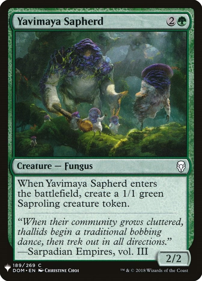 Image for Yavimaya Sapherd (The List Reprints) (189) - Magic: The Gathering