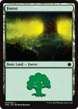 Image for Forest (063) (Magic Game Night 2019) (63) - Magic: The Gathering