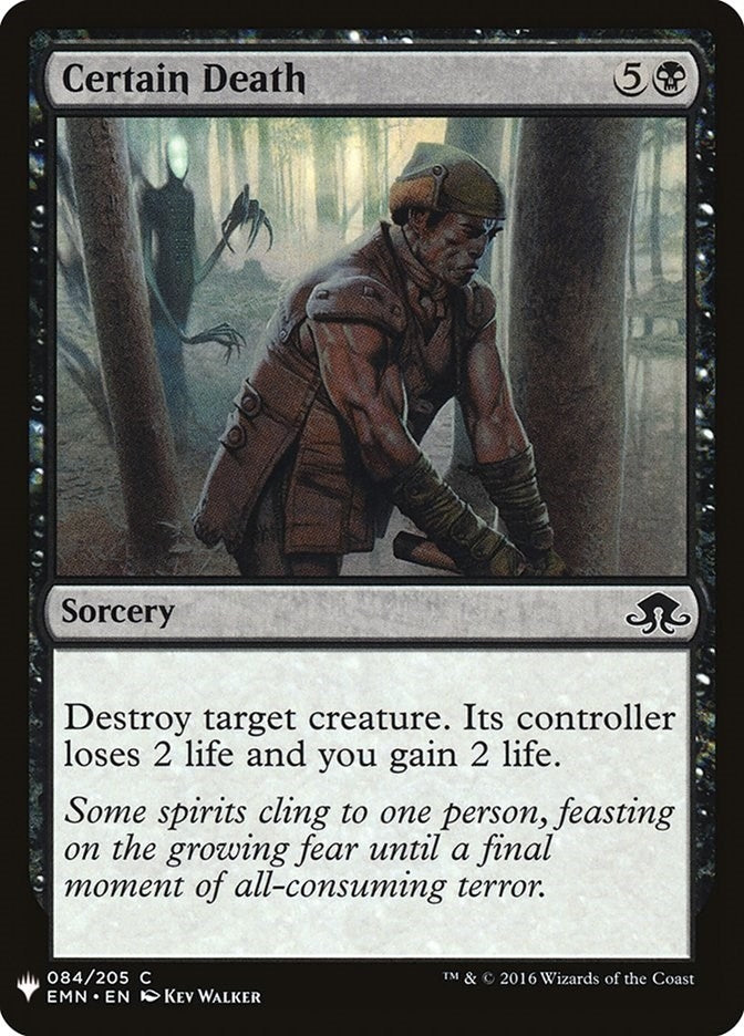 Image for Certain Death (The List Reprints) (84) - Magic: The Gathering