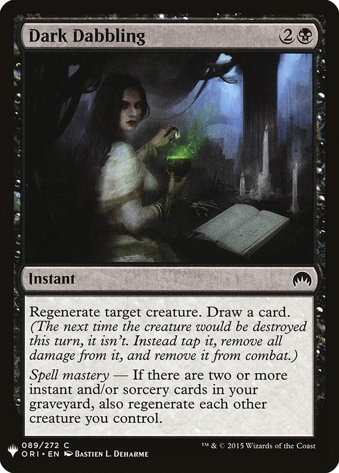 Image for Dark Dabbling (The List Reprints) (89) - Magic: The Gathering