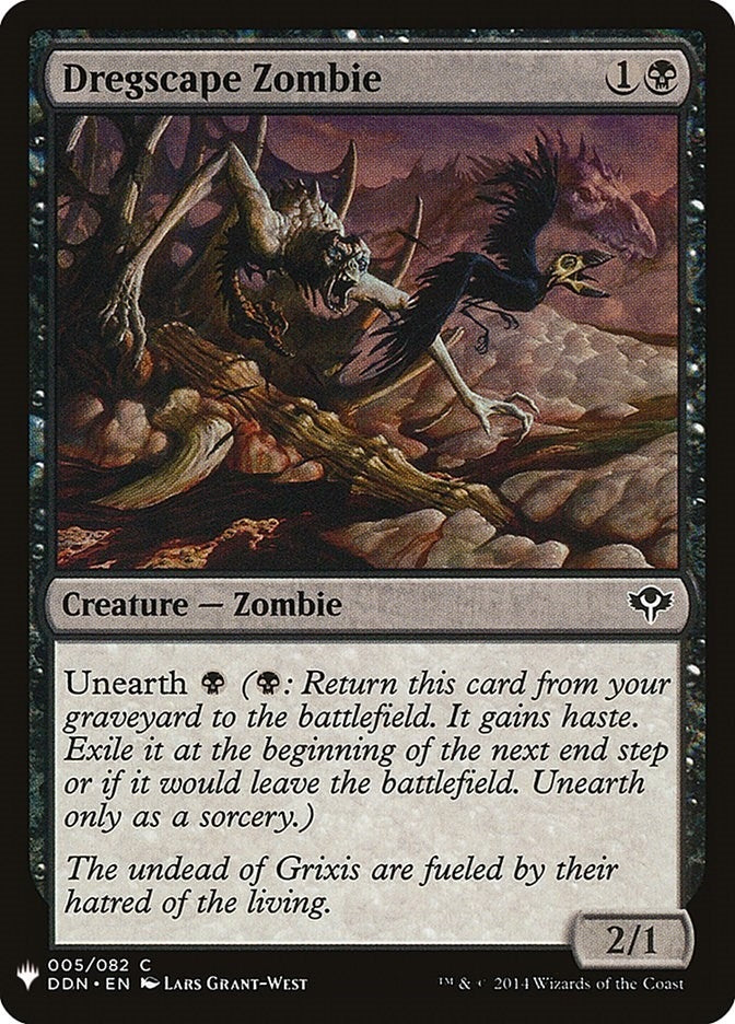 Image for Dregscape Zombie (The List Reprints) (5) - Magic: The Gathering