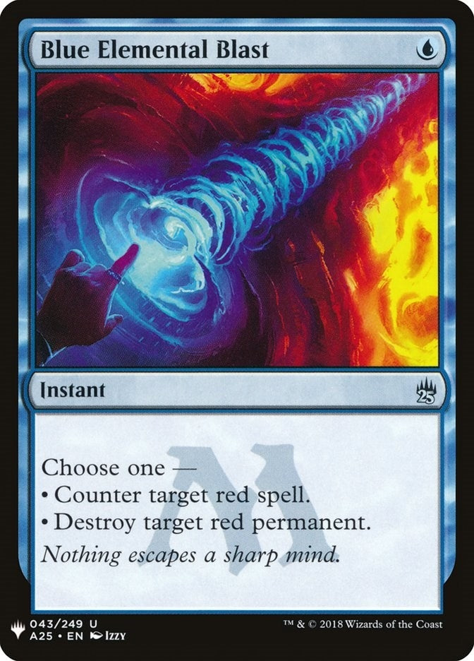 Image for Blue Elemental Blast (The List Reprints) (43) - Magic: The Gathering