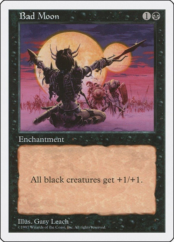 Image for Bad Moon (Fifth Edition) - Magic: The Gathering
