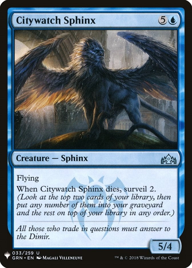 Image for Citywatch Sphinx (The List Reprints) (33) - Magic: The Gathering