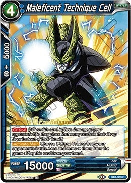 Image for Maleficent Technique Cell (Malicious Machinations Pre-Release Cards) (BT8-038_PR) - Dragon Ball Super: Masters